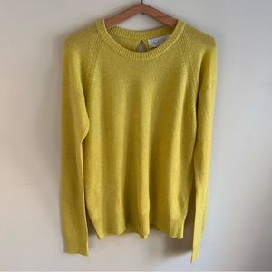 A.L.C.~ Lightweight Wool + Cashmere Cut Out Back Detail Sweater in size Large